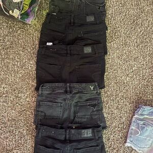 Black American eagle shorts all size 0 or fit like it